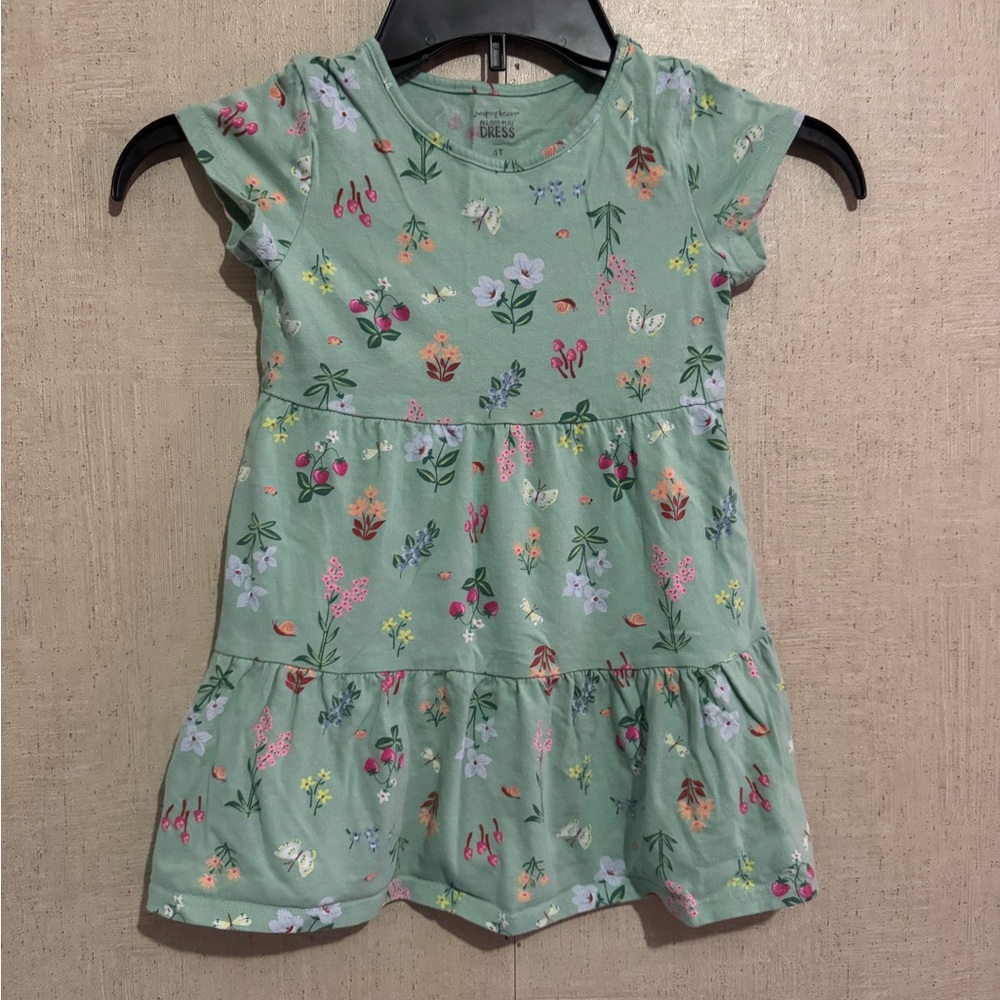 Jumping beans girls all day play floral dress